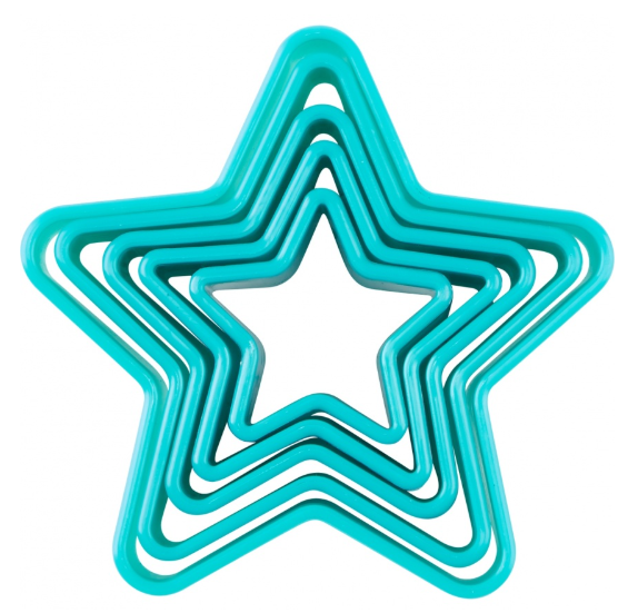 Trudeau Star Cookie Cutter Set – 5-Piece Trudeau by Kitchen Niche