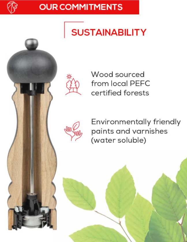 Peugeot Paris U’Select Narural Salt and Pepper Mill Set - 5” / 13 cm