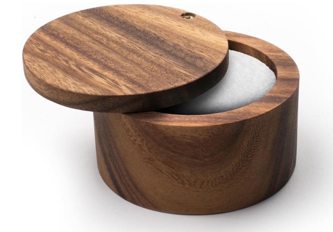 Ironwood Appalachian Acacia Wood Salt Cellar