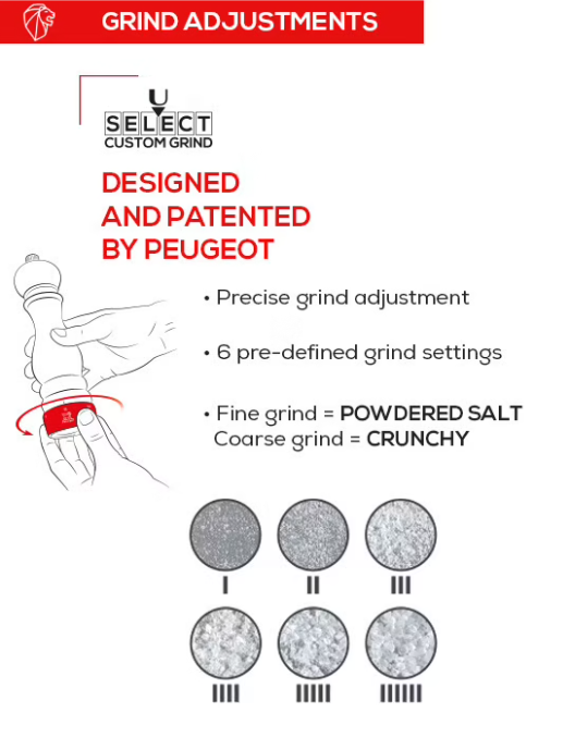 Peugeot Paris u'Select Chocolate 27cm Salt Mill by Kitchen Niche