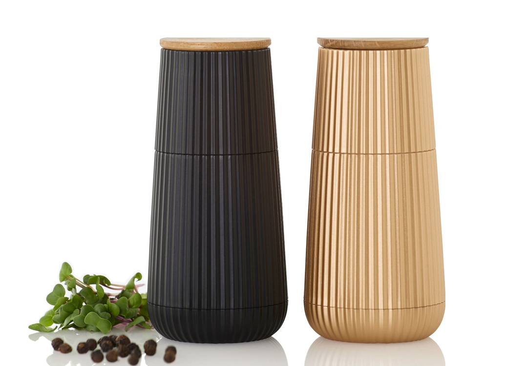 AdHoc Scape Salt & Pepper Mill Set – Black & Gold