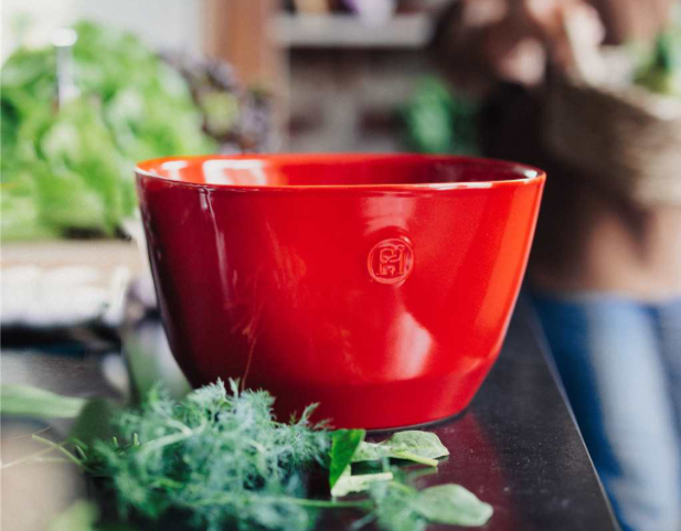 Emile Henry Salad Bowl – L – Burgundy (Grand Cru) – Ø 26 cm – H 16 cm – 5.5 L Emile Henry by Kitchen Niche