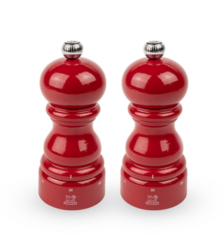 Peugeot Paris U’Select Passion Red Lacquer Salt and Pepper Mill Set - 5” / 12 cm