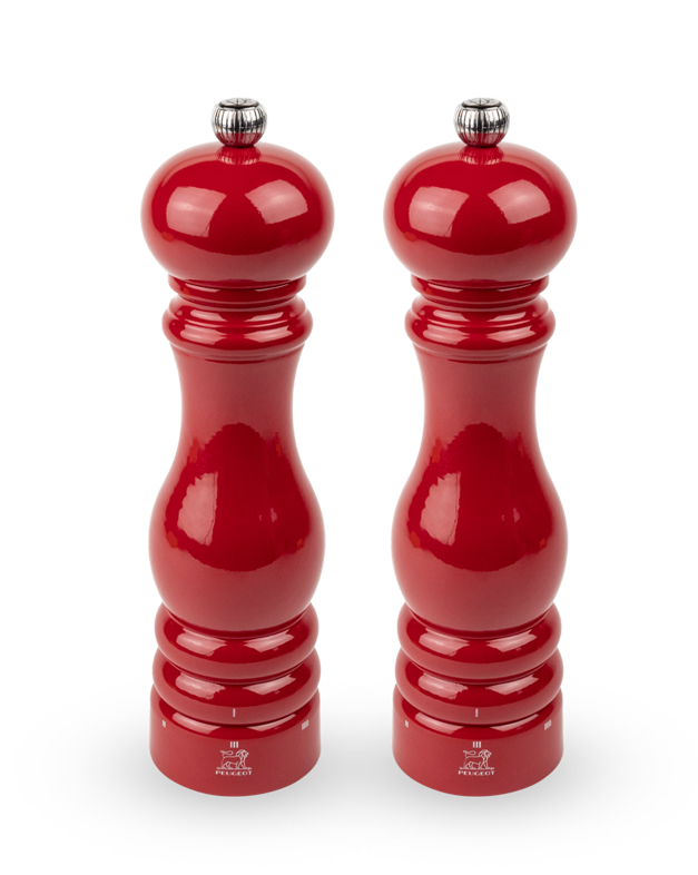 Peugeot Paris U’Select Passion Red Lacquer Salt and Pepper Mill Set - 9” / 23 cm