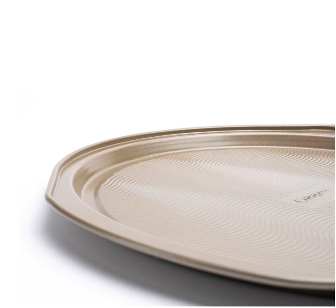 Cuisipro Pizza Pan – Carbon Steel, 14" x 13" x 0.5" / 35.75 x 33.25 x 1.25 cm Cuisipro by Kitchen Niche