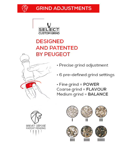 Peugeot Paris u'Select Natural 13cm Pepper Mill by Kitchen Niche