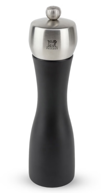 Peugeot Fidji Black Matte 20cm Pepper Mill by Kitchen Niche
