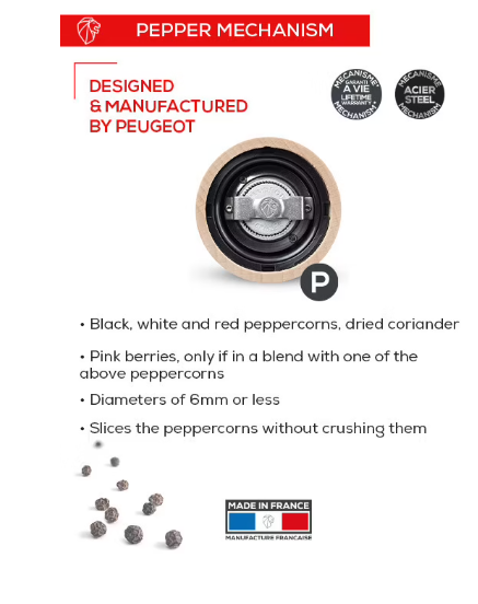 Peugeot Paris u'Select Chocolate 13cm Pepper Mill by Kitchen Niche