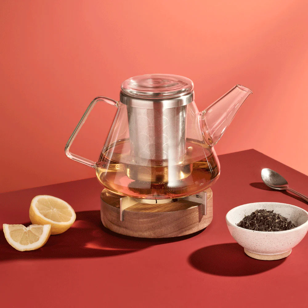 AdHoc Tuto Food & Teapot Warmer – Acacia Wood Ø14.5 cm