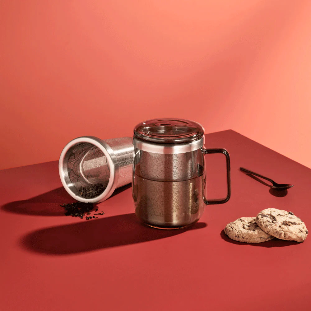 AdHoc Yuna Tea Glass with Infuser and Handle