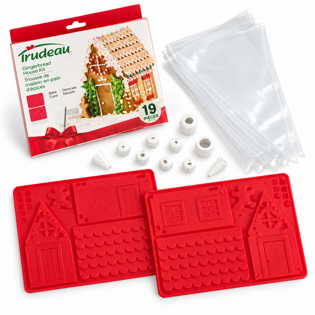 Trudeau 19-Piece Gingerbread House Kit
