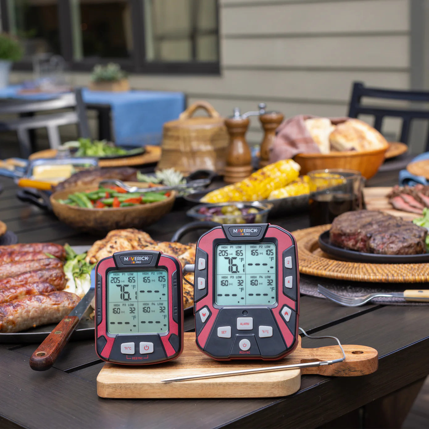 Maverick Extended Range Professional Wireless Thermometer Four Probe