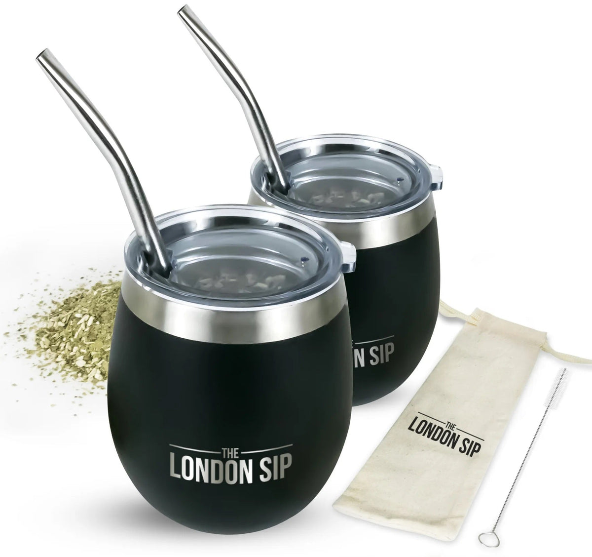 London Sip Yerba Mate Cup 8 oz / 250 ml (Set of 2) London Sip by Kitchen Niche