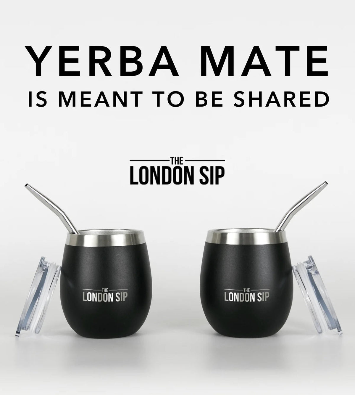 London Sip Yerba Mate Cup 8 oz / 250 ml (Set of 2) London Sip by Kitchen Niche