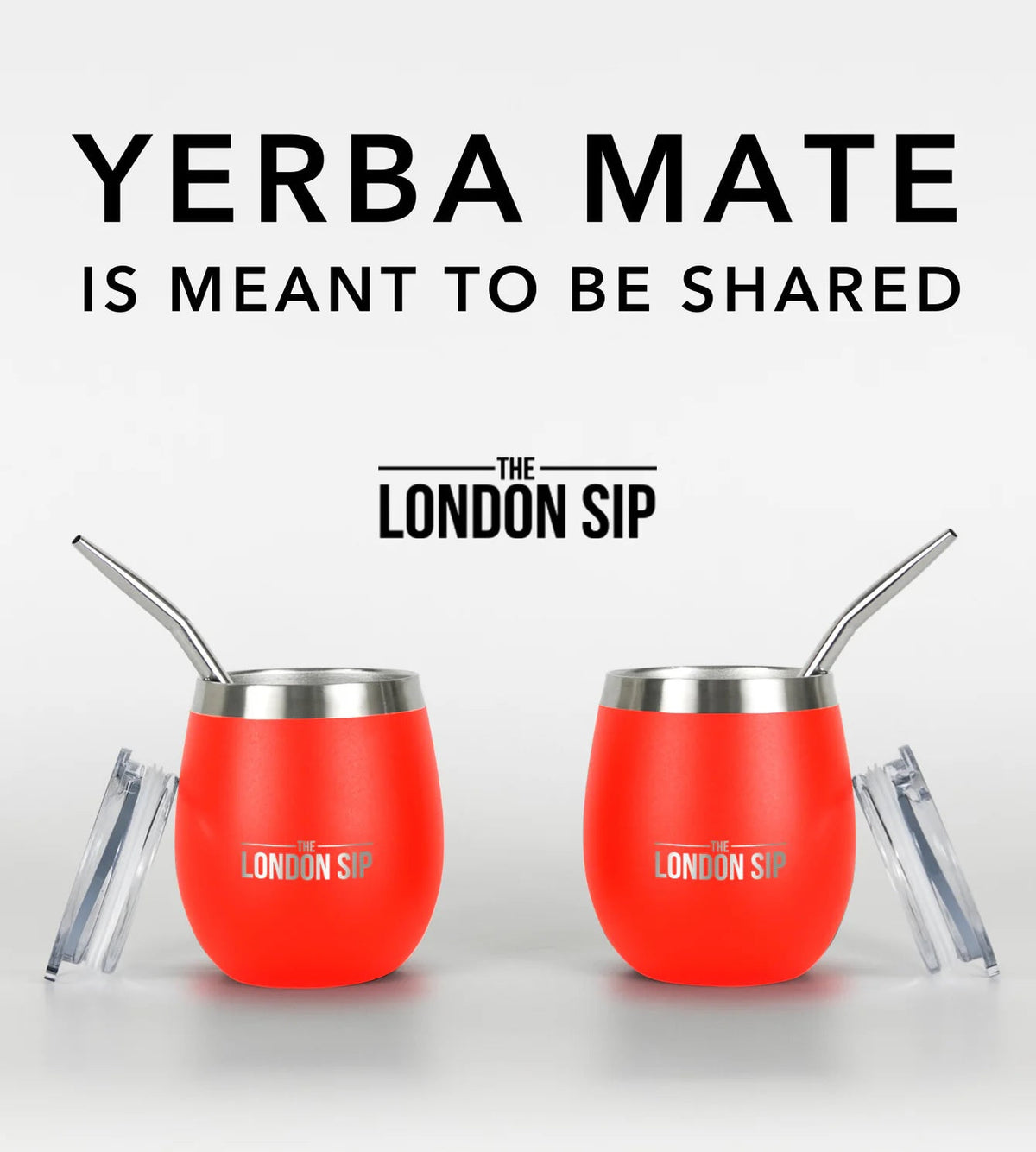 London Sip Yerba Mate Cup 8 oz / 250 ml (Set of 2) London Sip by Kitchen Niche