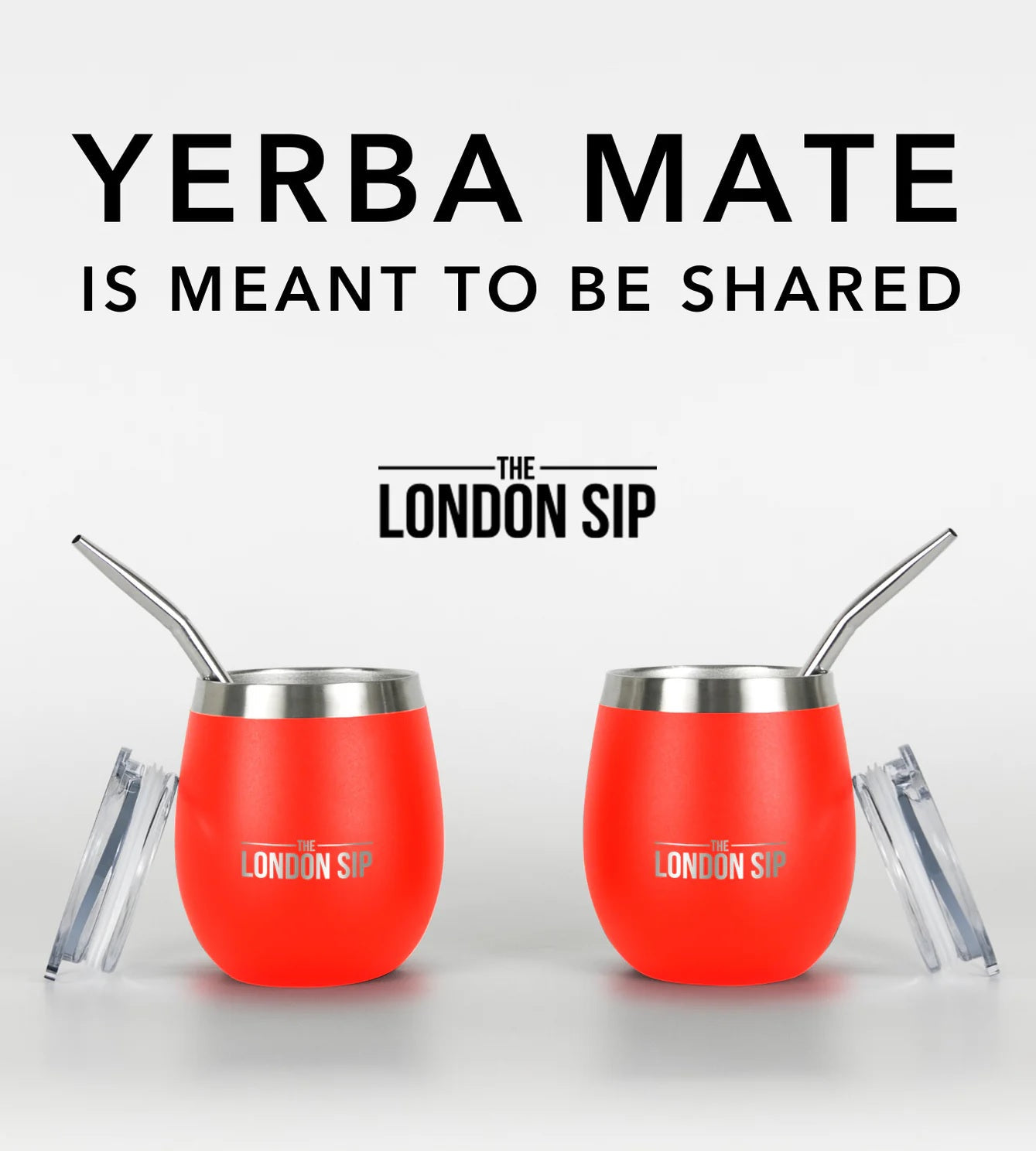 London Sip Yerba Mate Cup 8 oz / 250 ml (Set of 2) London Sip by Kitchen Niche