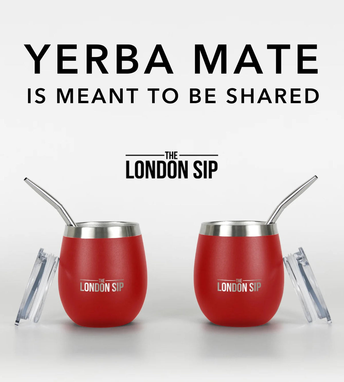 London Sip Yerba Mate Cup 8 oz / 250 ml (Set of 2) London Sip by Kitchen Niche