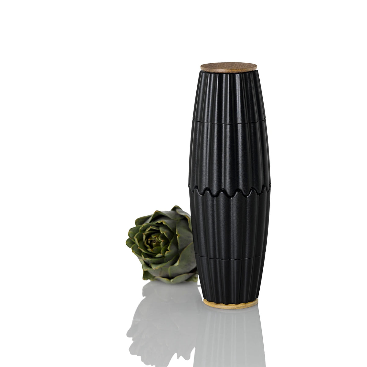 AdHoc MagTwo Salt &amp; Pepper Mill Set – Black – 7.28" / 18.5 cm