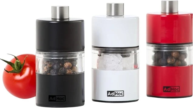 AdHoc Classic MiniMill Pepper / Salt Mill – Red – 2.4" / 6.2 cm