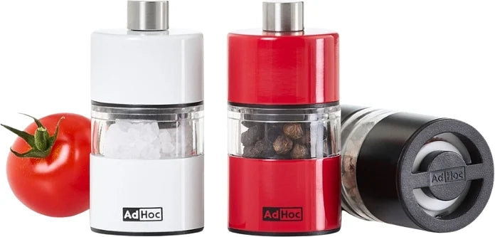 AdHoc Classic MiniMill Pepper / Salt Mill – Red – 2.4" / 6.2 cm