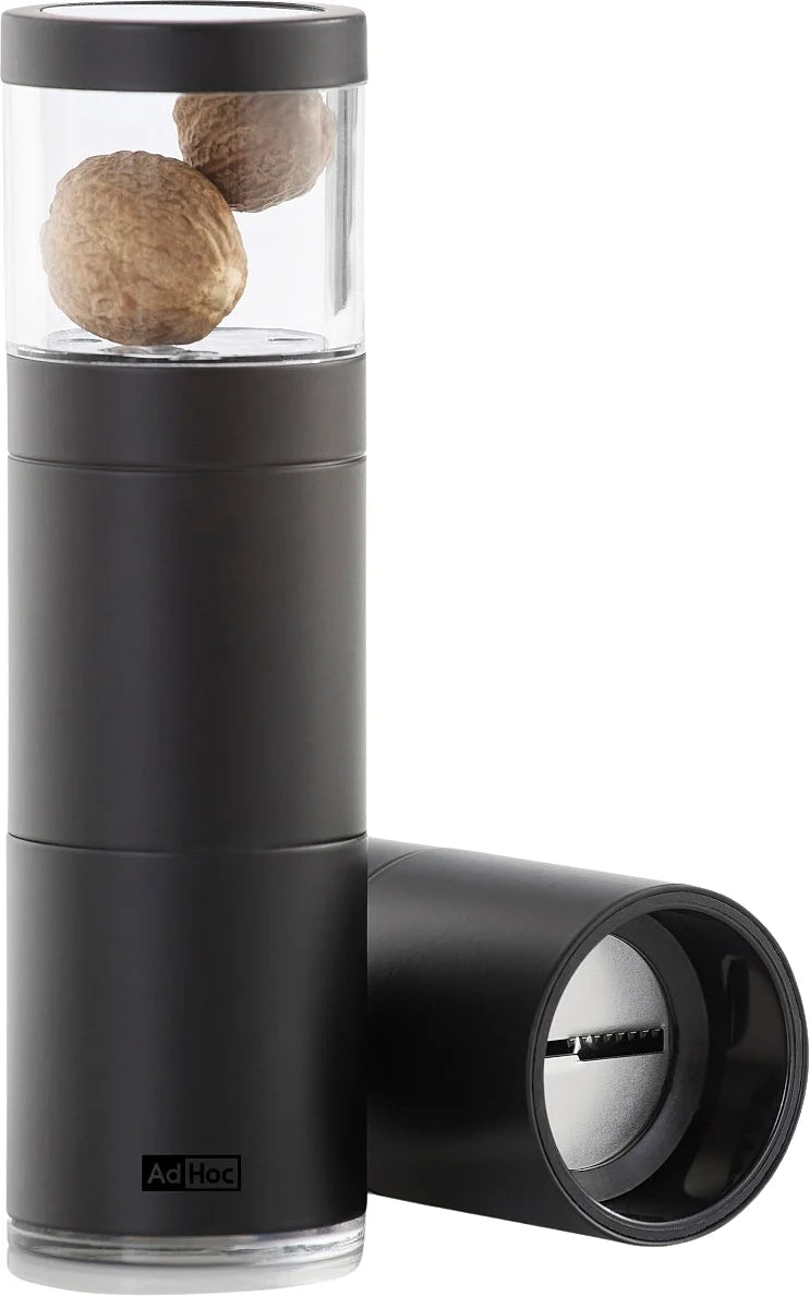 AdHoc Muskatino Nutmeg Mill – Black Stainless Steel
