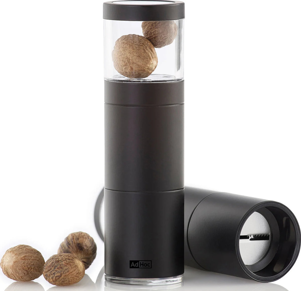 AdHoc Muskatino Nutmeg Mill – Black Stainless Steel