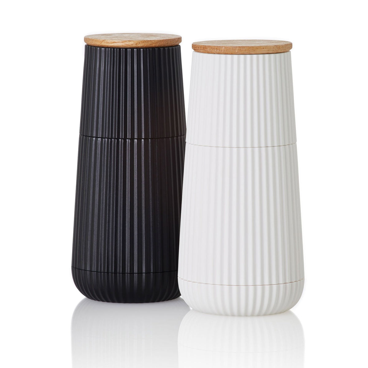 AdHoc Scape Salt & Pepper Mill Set – Black & White