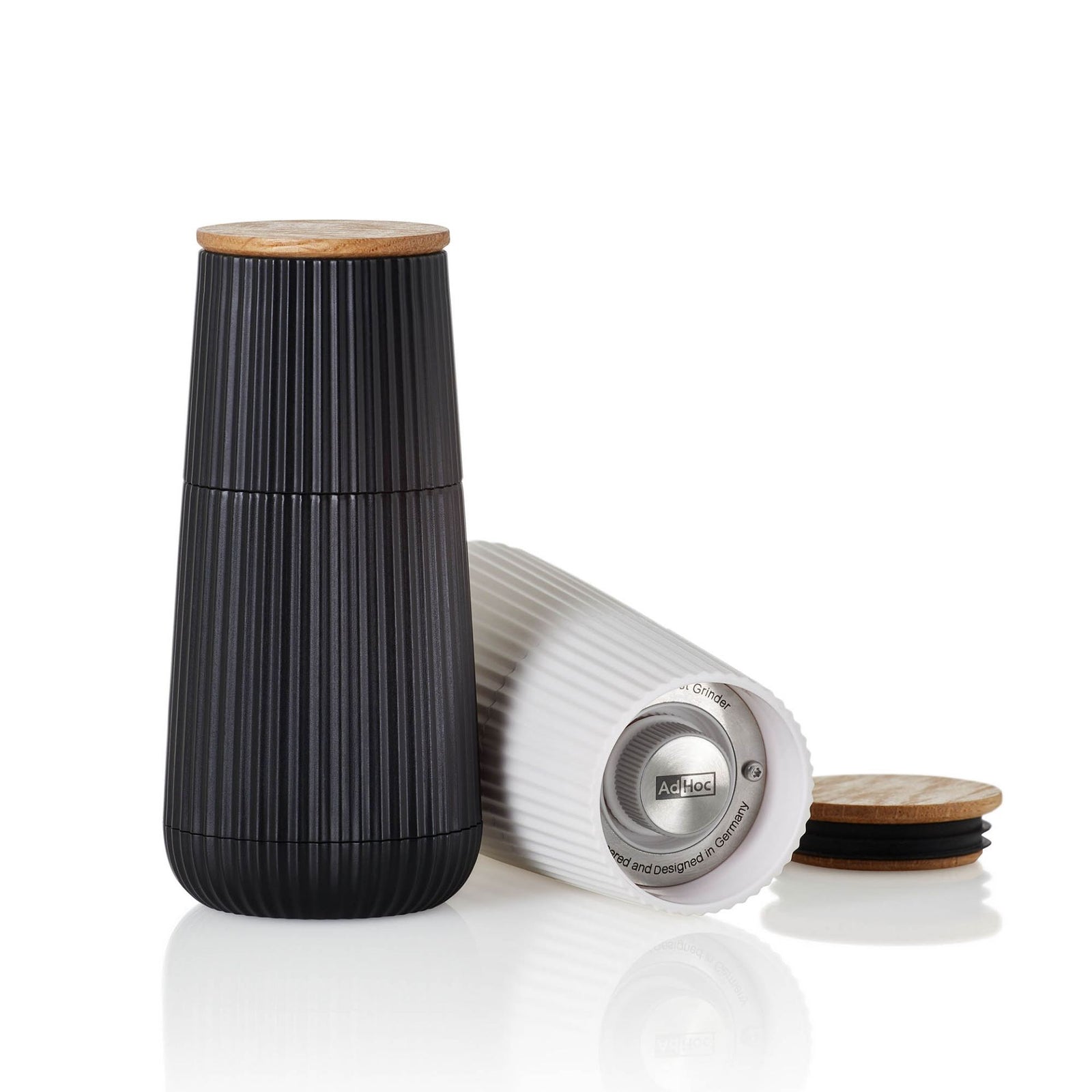 AdHoc Scape Salt & Pepper Mill Set – Black & White