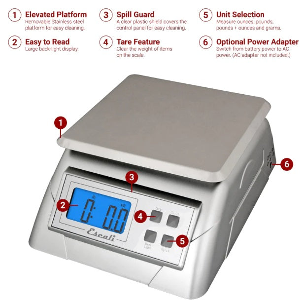 Escali Alimento Digital Kitchen Scale by Kitchen Niche