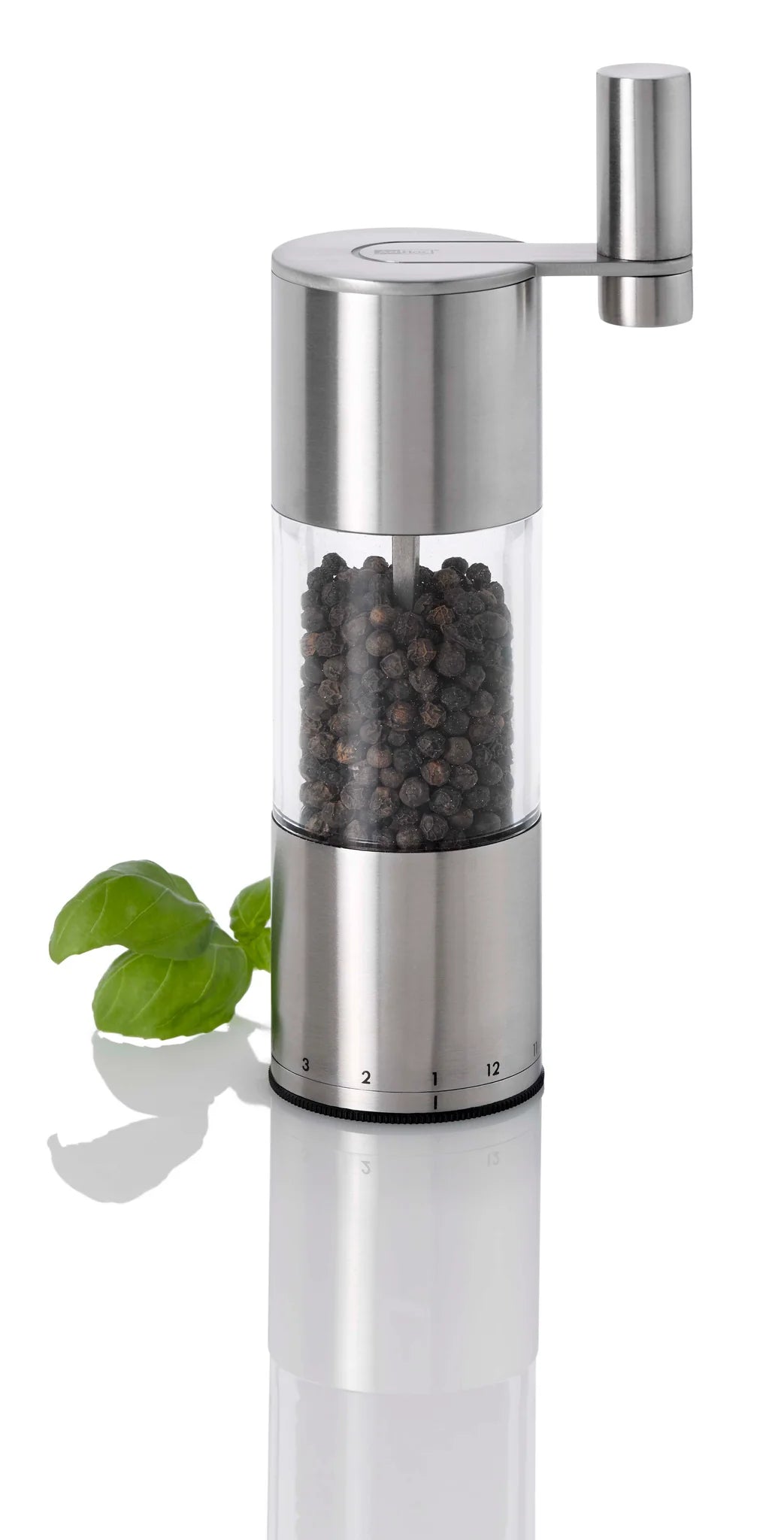AdHoc Select Geared Stainless Steel Pepper / Salt Mill – 8" / 20 cm by Kitchen Niche
