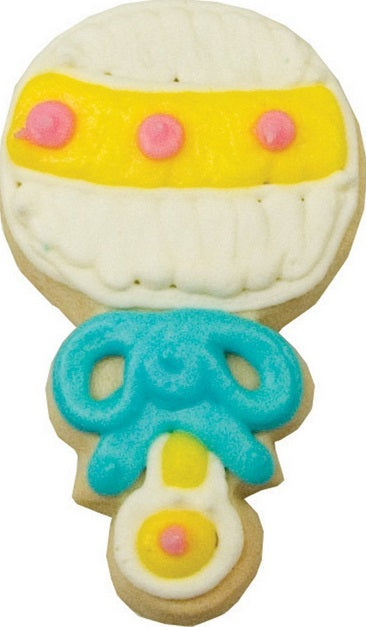 Fox Run 3" Baby Rattle Cookie Cutter by Kitchen Niche