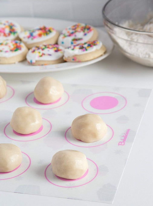 Bakelicious Cupcake / Cookie 2-Sided Silicone Baking Mat by Kitchen Niche