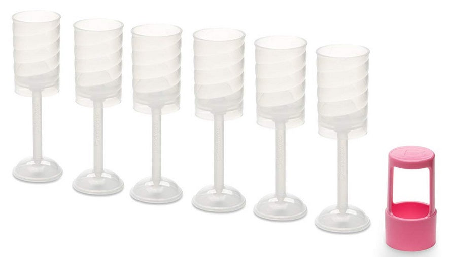 Bakelicious Push Pop Swirl Containers Set of 6 by Kitchen Niche