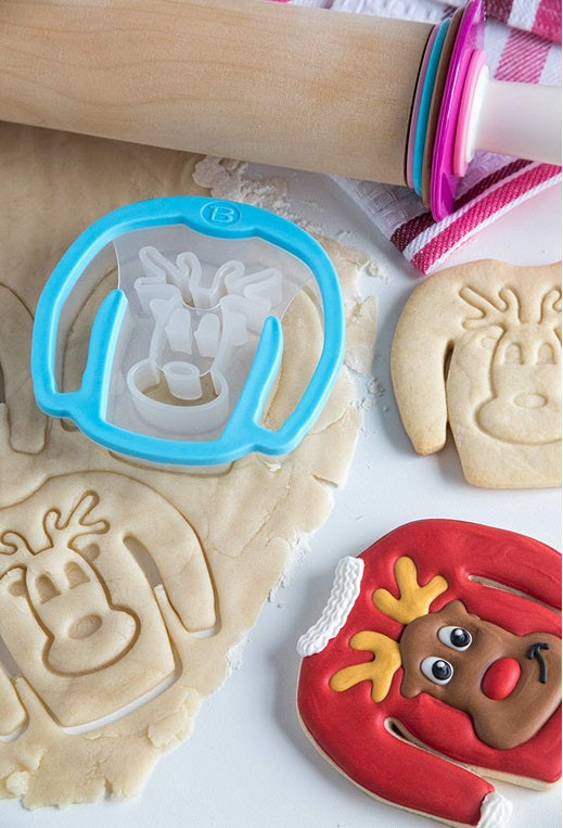 Bakelicious Reindeer Ugly Sweater Cookie Cutter
