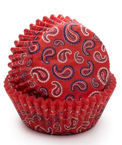Fox Run Red Bandana Baking Cup Set of 50 by Kitchen Niche