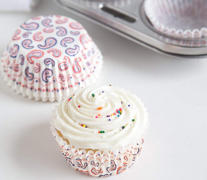 Fox Run White Bandana Baking Cup Set of 50 by Kitchen Niche