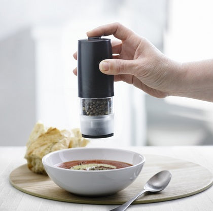 Trudeau Battery Operated One-Hand Pepper Mill by Kitchen Niche