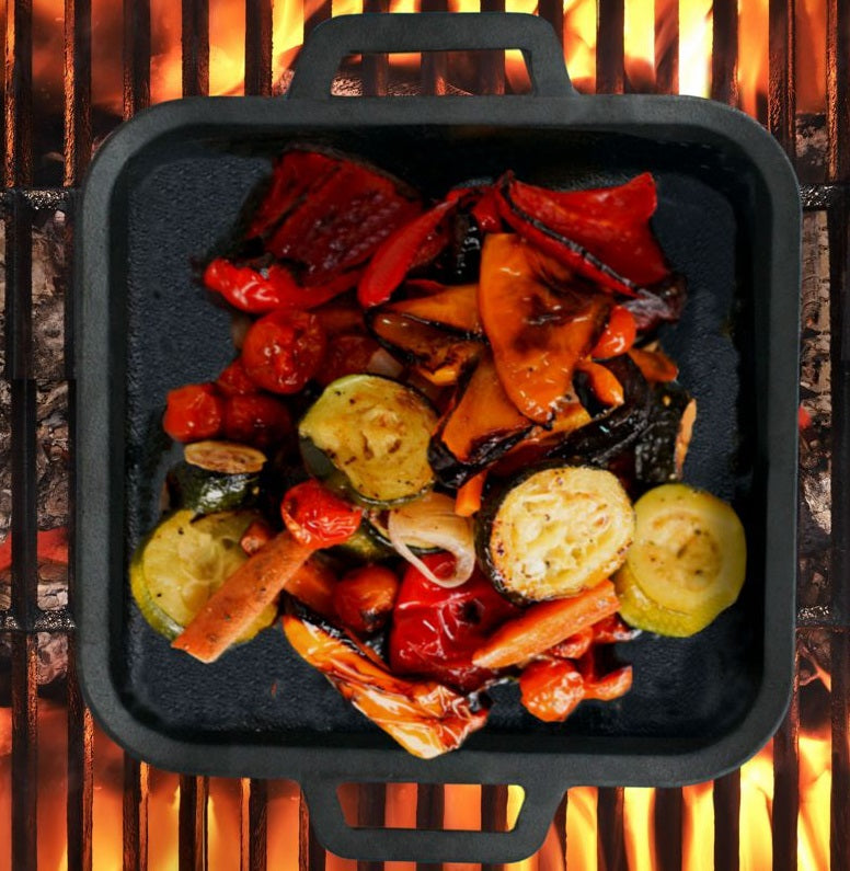 BBQ Devil Barbecue Cast Iron Skillet by Kitchen Niche