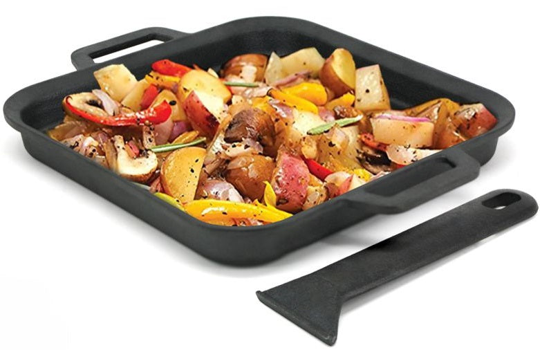 BBQ Devil Barbecue Cast Iron Skillet by Kitchen Niche