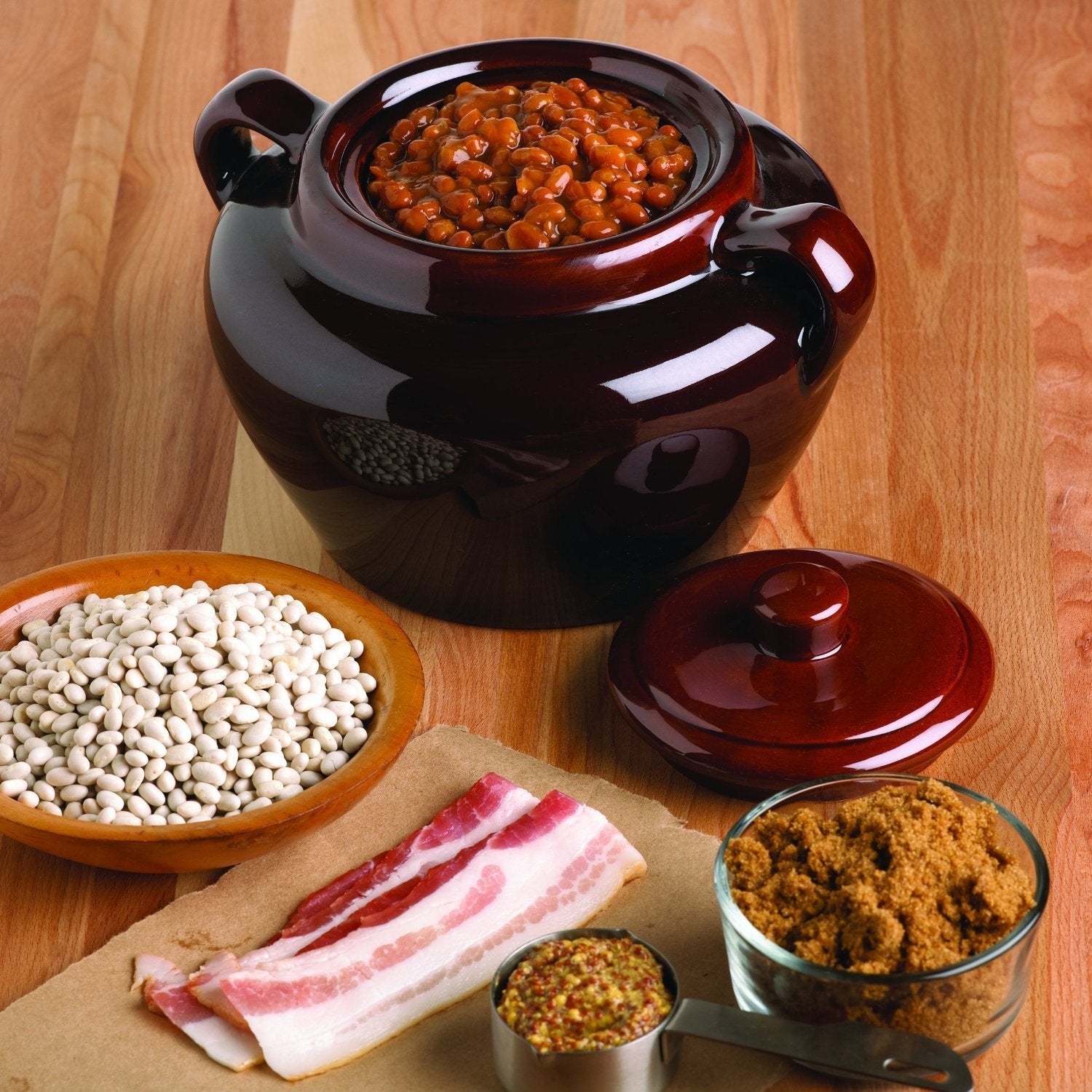 Fox Run 3.5qt Ceramic Bean Pot by Kitchen Niche