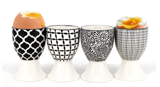 BIA Cordon Bleu Black &amp; White Egg Cup Set by Kitchen Niche