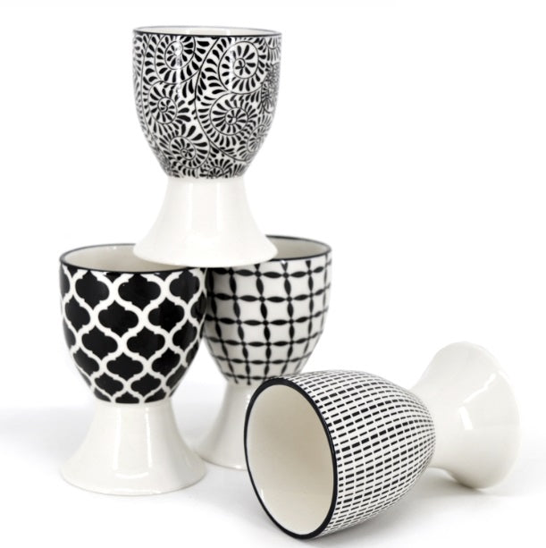 BIA Cordon Bleu Black & White Egg Cup Set by Kitchen Niche