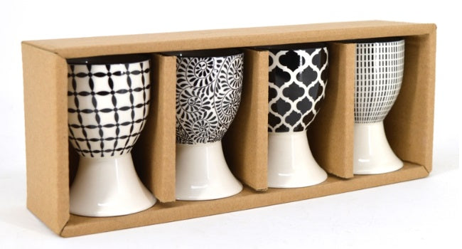 BIA Cordon Bleu Black & White Egg Cup Set by Kitchen Niche