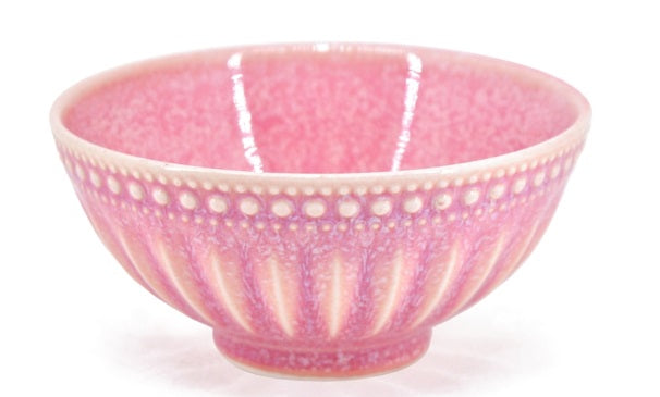 BIA Cordon Bleu French Lace Reactive Bowl Pink by Kitchen Niche