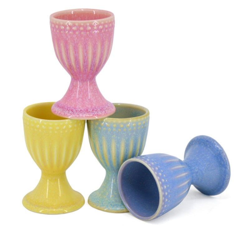 BIA Cordon Bleu French Lace Reactive Egg Cup Yellow by Kitchen Niche