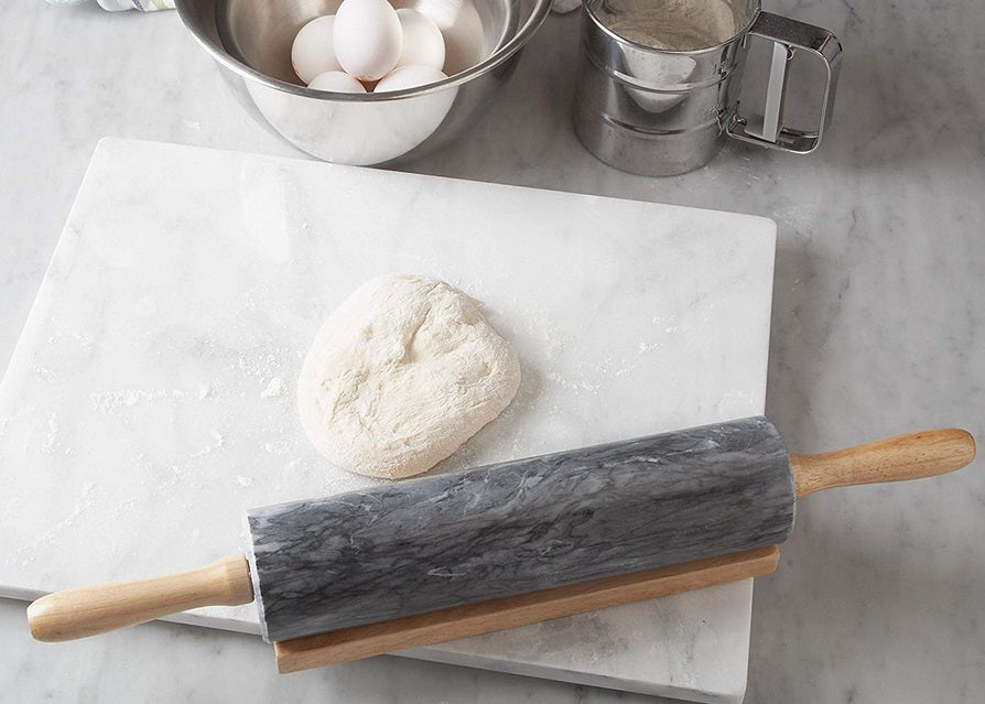 Fox Run Black Marble Rolling Pin 10" by Kitchen Niche