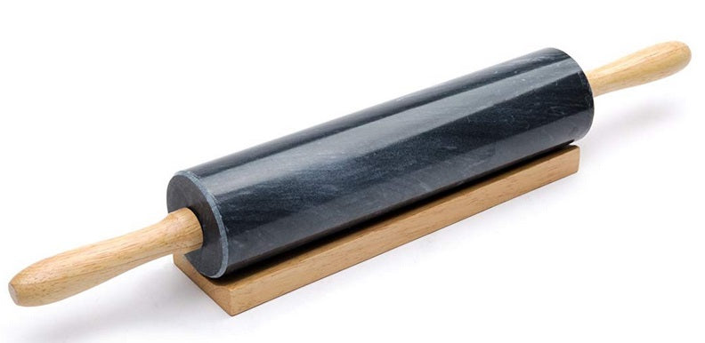 Fox Run Black Marble Rolling Pin 10" by Kitchen Niche