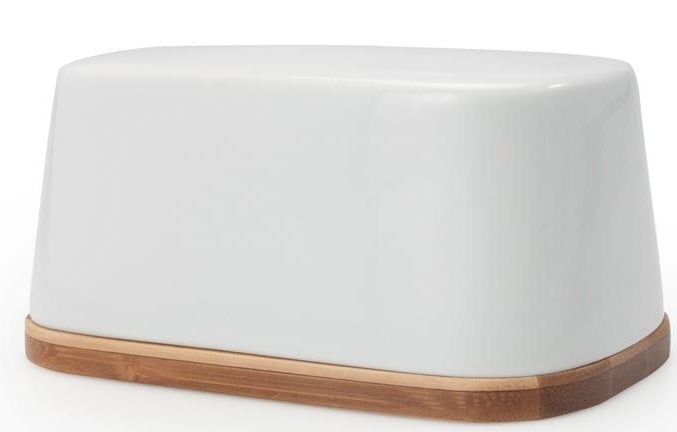BIA Cordon Bleu Bamboo Tray Butter Dish for 1lb of Butter by Kitchen Niche