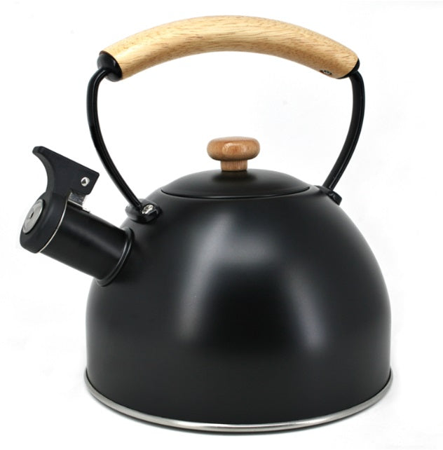Cafe Culture Black Whistling Kettle by Kitchen Niche