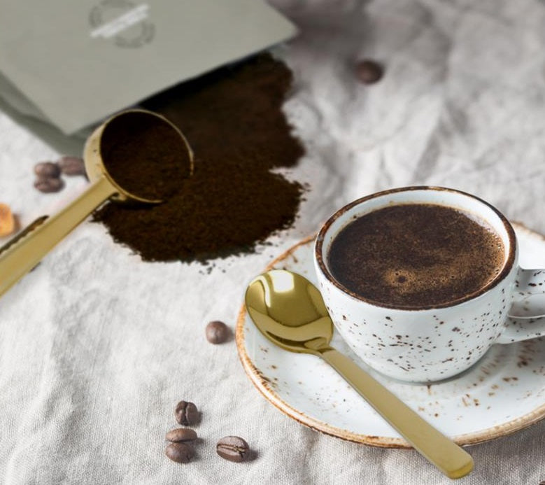 Cafe Culture Espresso Spoon Set with Gold Finish by Kitchen Niche